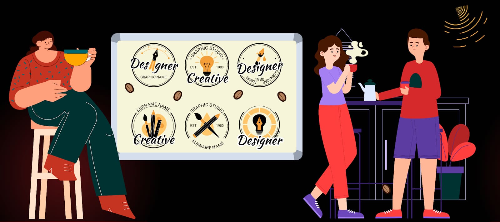 A great coffee logo blends style, story, and soul. From timeless emblems to playful mascots and minimalist icons