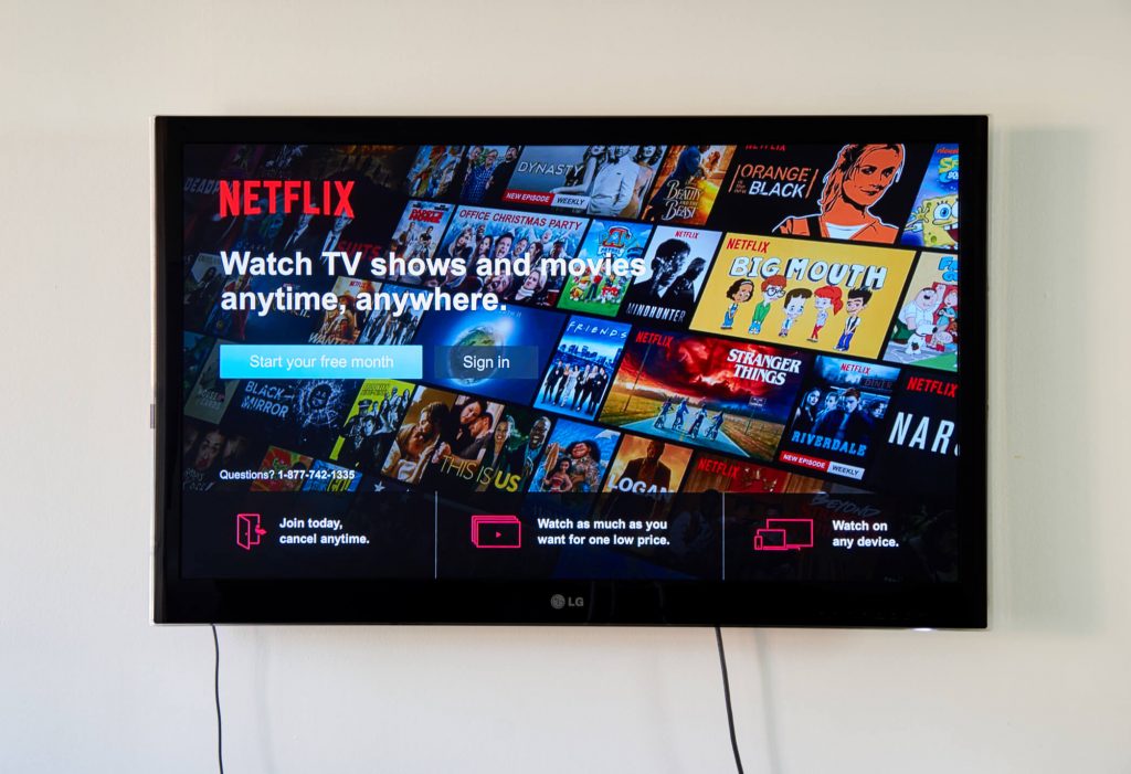 Netflix Sign In page on LG TV.