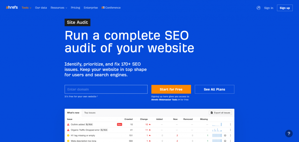 Ahrefs Tool